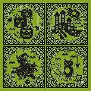 Halloween Silhouettes - Cross Stitch Pattern