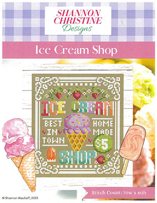 Ice Cream Shop - Cross Stitch Pattern