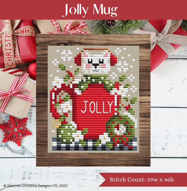 Jolly Mug - Christmas Cross Stitch Pattern