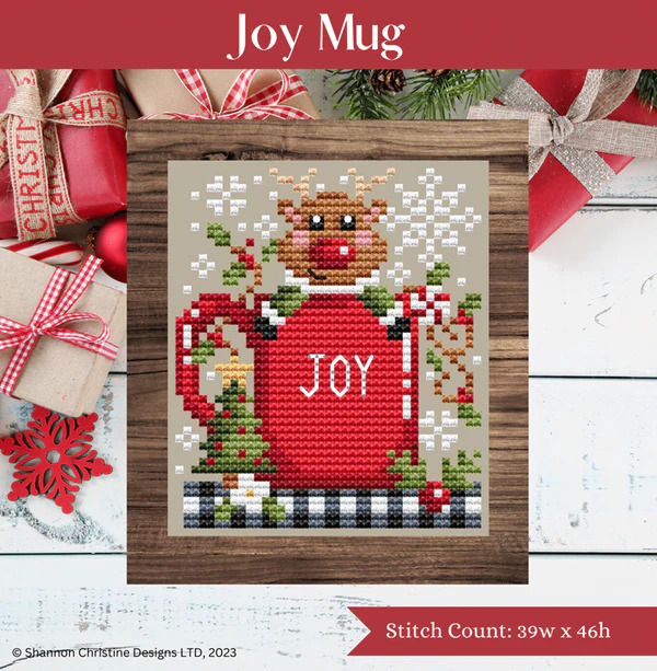 Joy Mug - Christmas Cross Stitch Pattern