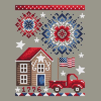 July 4th - Cross Stitch Pattern