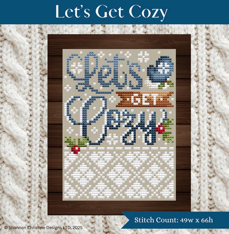 Let's Get Cozy - Christmas Cross Stitch Pattern