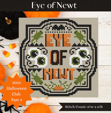 Eye of Newt - Halloween Cross Stitch Pattern