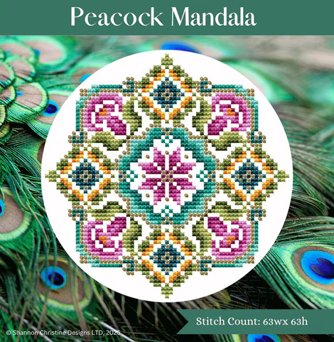 Peacock Mandala - Cross Stitch Pattern