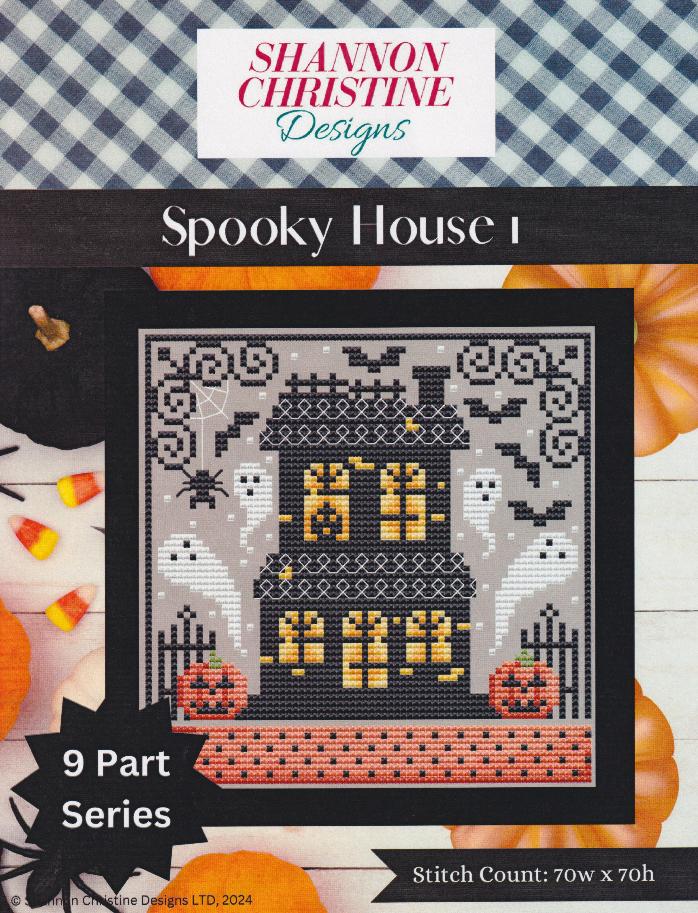 Spooky House 1 - Halloween Cross Stitch Pattern