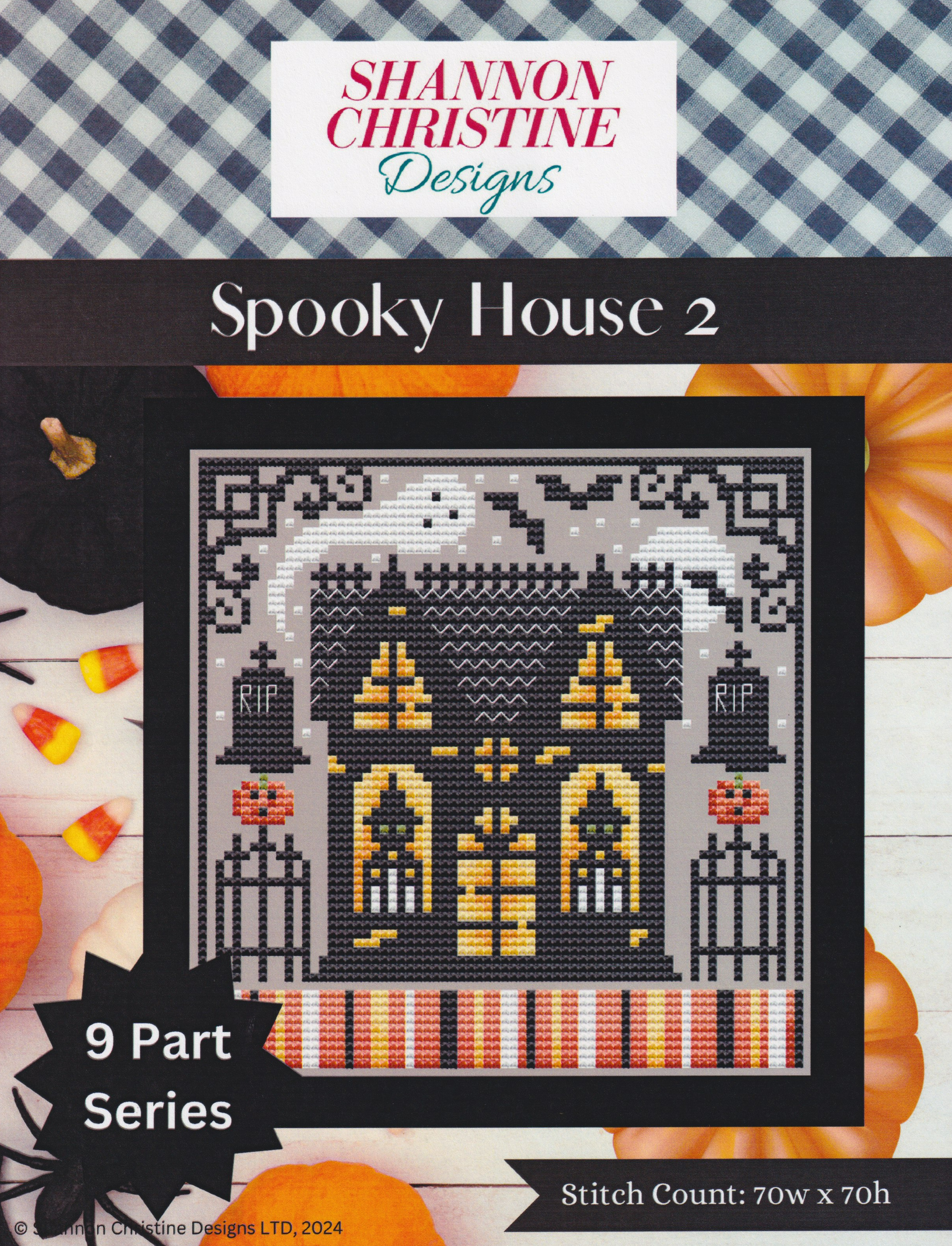 Spooky House 2 - Halloween Cross Stitch Pattern