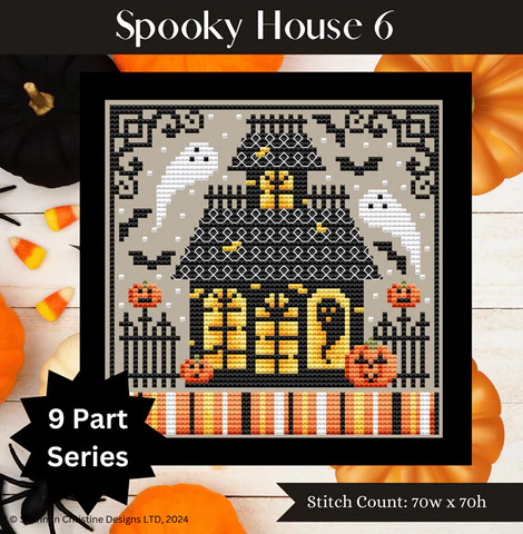 Spooky House #6 - Halloween Cross Stitch Pattern