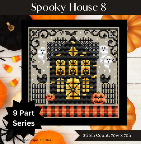 Spooky House #8 - Halloween Cross Stitch Pattern
