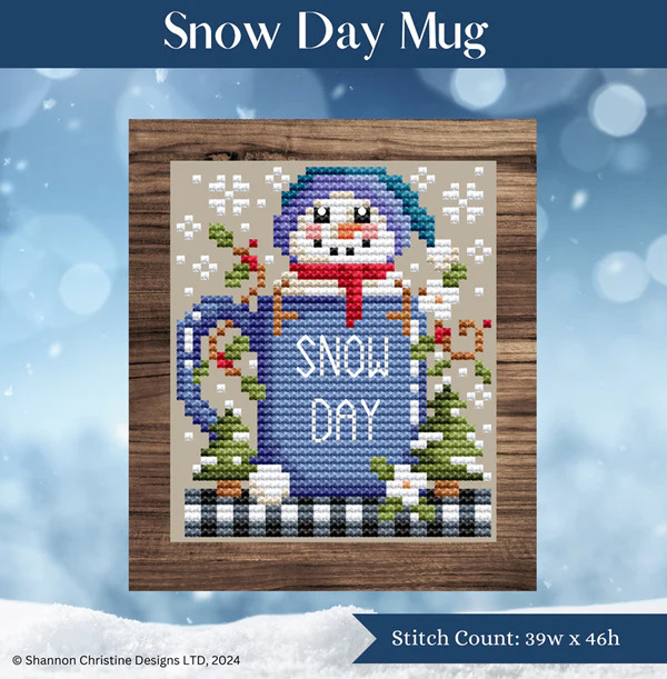 Snowday Mug -  Cross Stitch Pattern