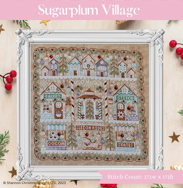 Sugarplum Village - Christmas Cross Stitch Pattern