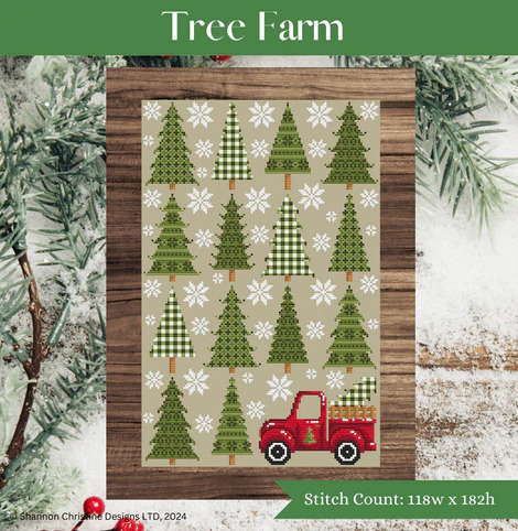 Tree Farm - Christmas Cross Stitch Pattern