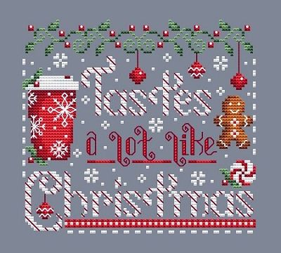 Tastes Like Christmas - Cross Stitch Pattern