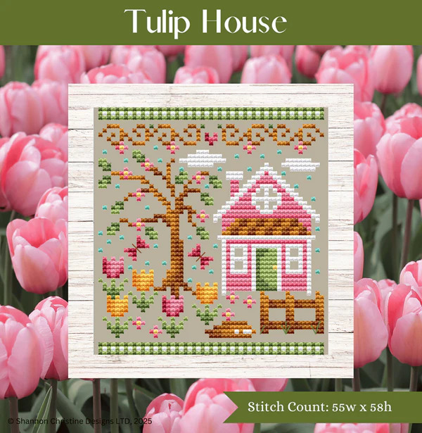 Tulip House - Cross Stitch Pattern