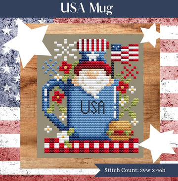 USA Mug - Cross Stitch Pattern