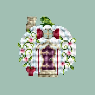 White Pumpkin House - Cross Stitch Pattern