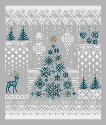 Winter Snowfall - Cross Stitch Pattern