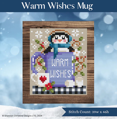 Warm Wishes Mug -  Cross Stitch Pattern
