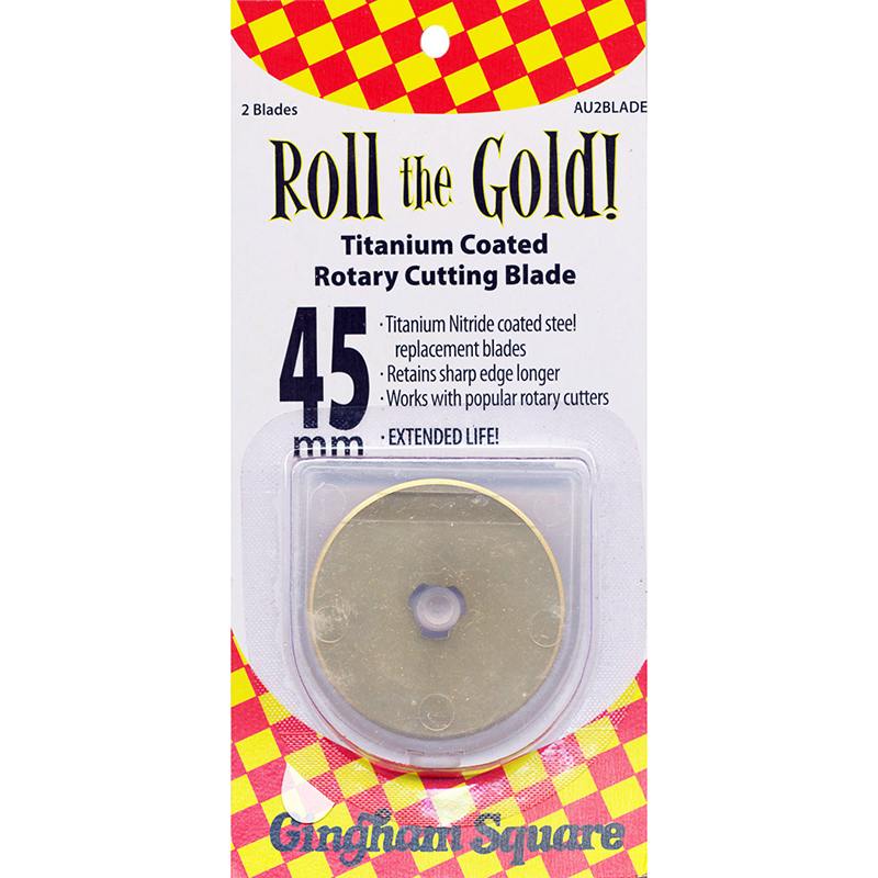Gold Titanium Blades 45mm 2ct
