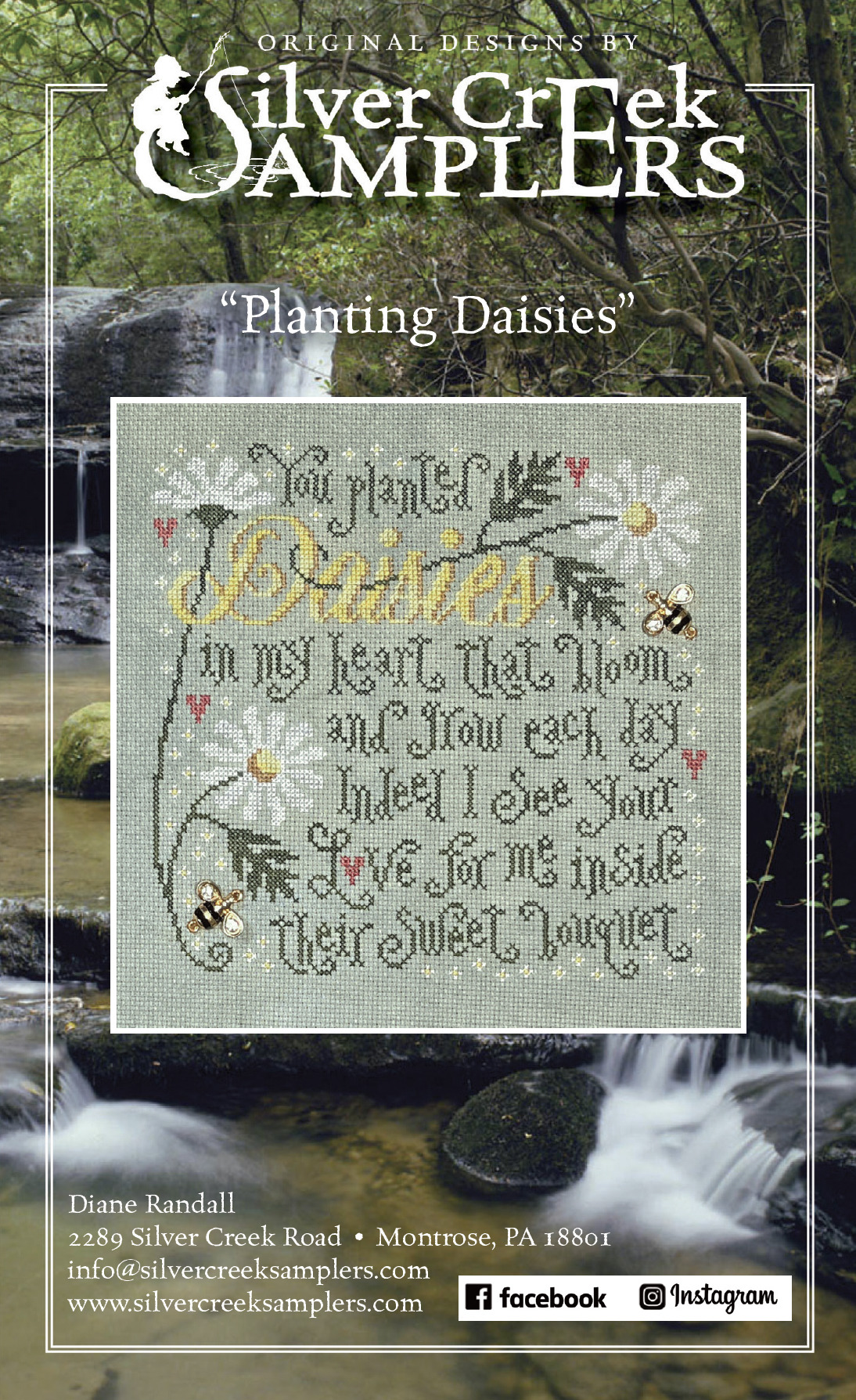 Planting Daisies - Cross Stitch Pattern