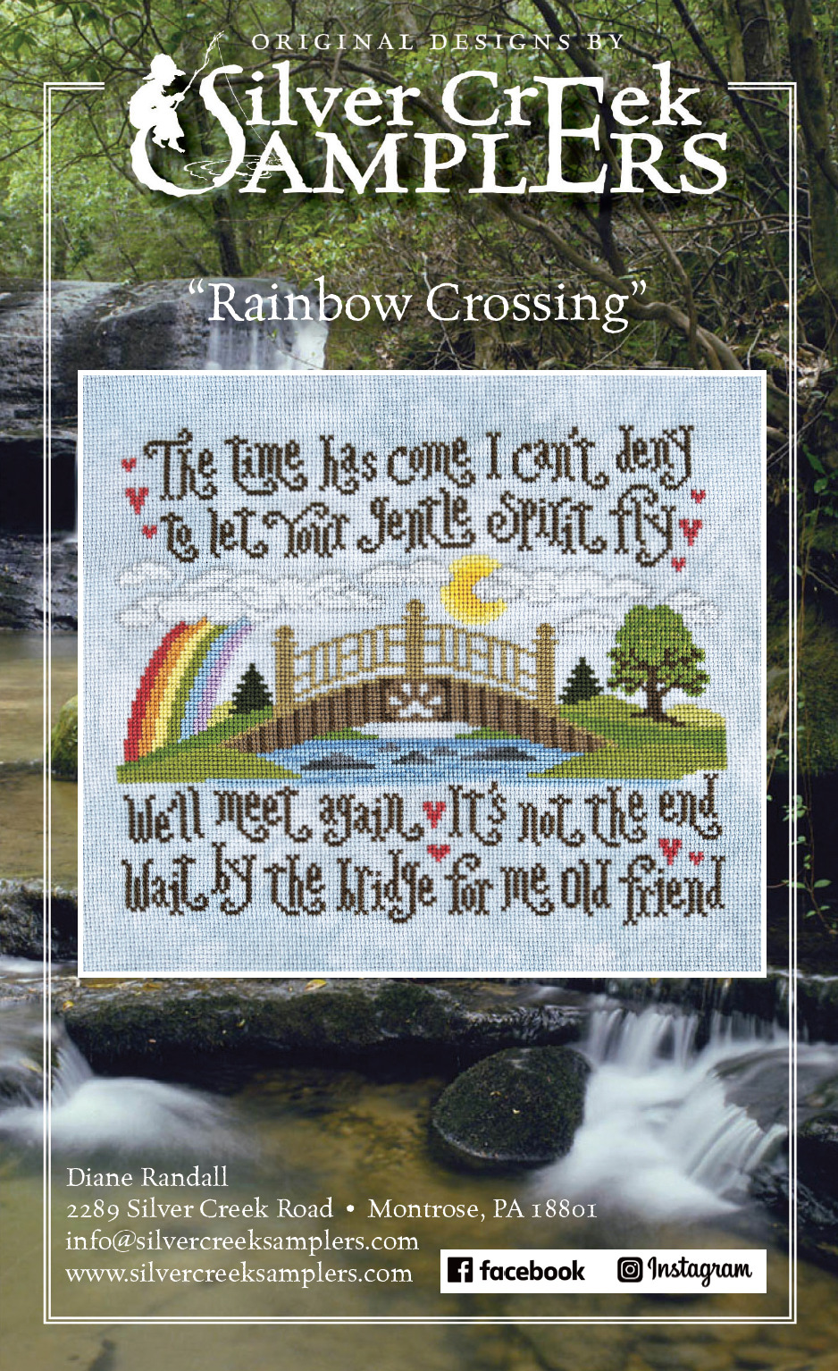 Rainbow Crossing - Cross Stitch Pattern
