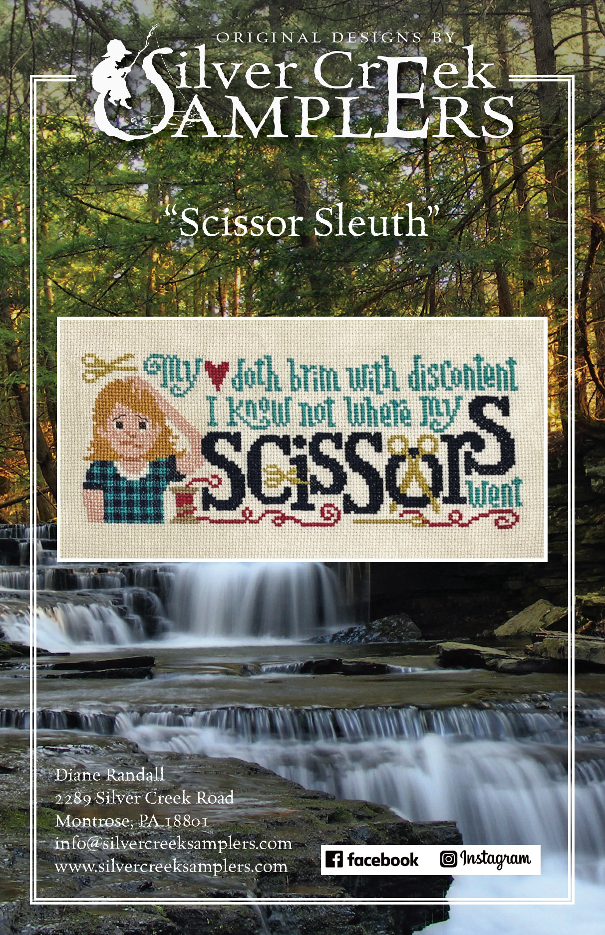 Scissor Sleuth - Cross Stitch Pattern