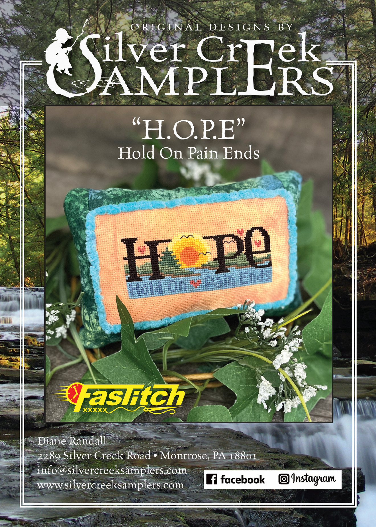 H.O.P.E - Cross Stitch Pattern