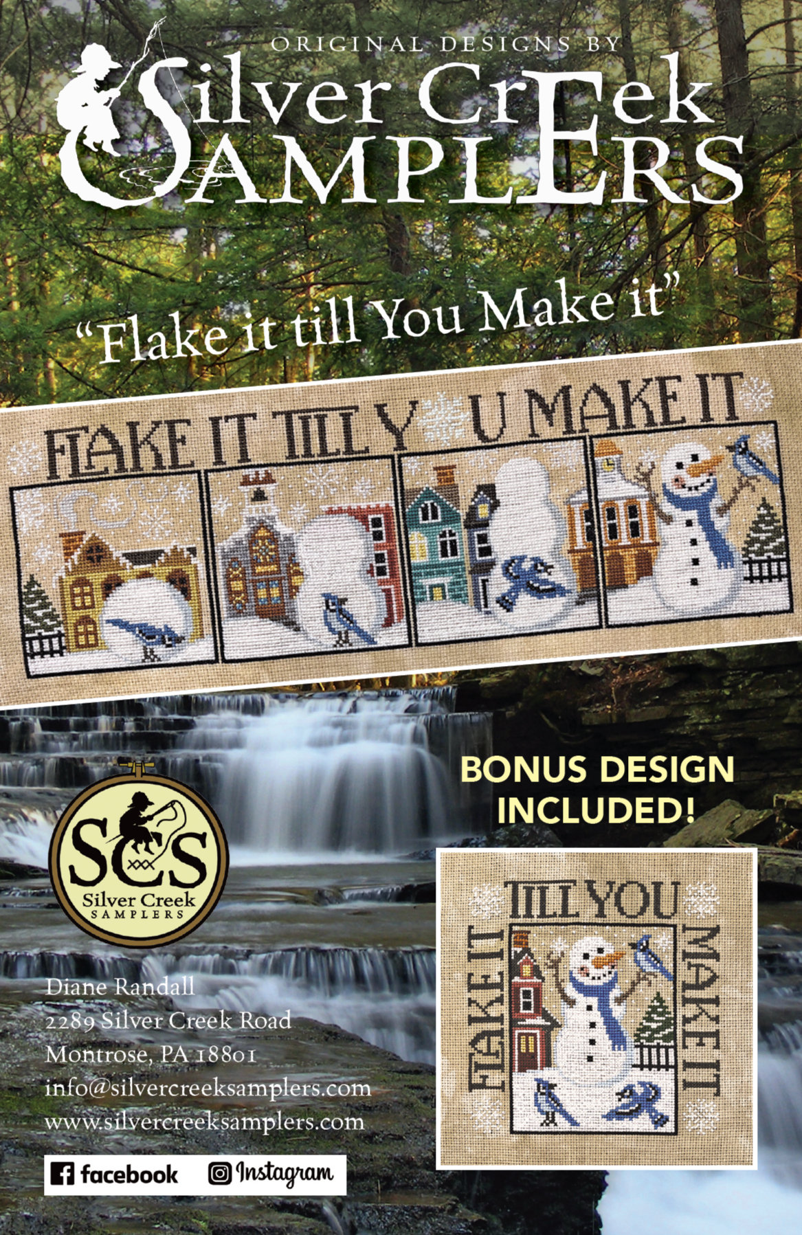 Flake It Till You Make It - Cross Stitch Pattern