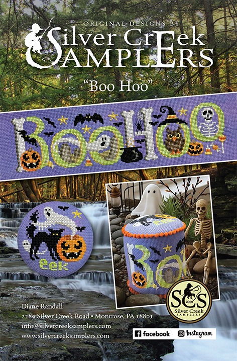 Boo Hoo - Halloween Cross Stitch Pattern