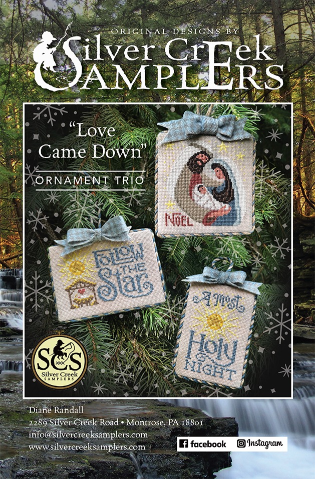 Love Came Down - Christmas Ornament Cross Stitch Pattern