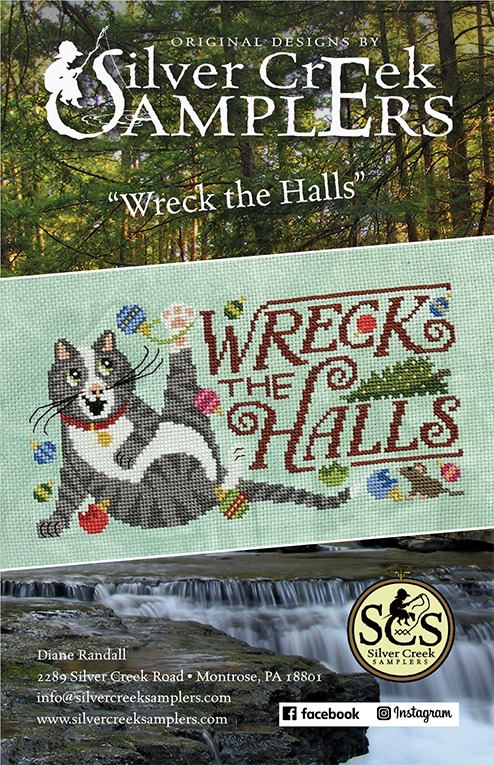 Wreck the Halls - Christmas Cross Stitch Pattern
