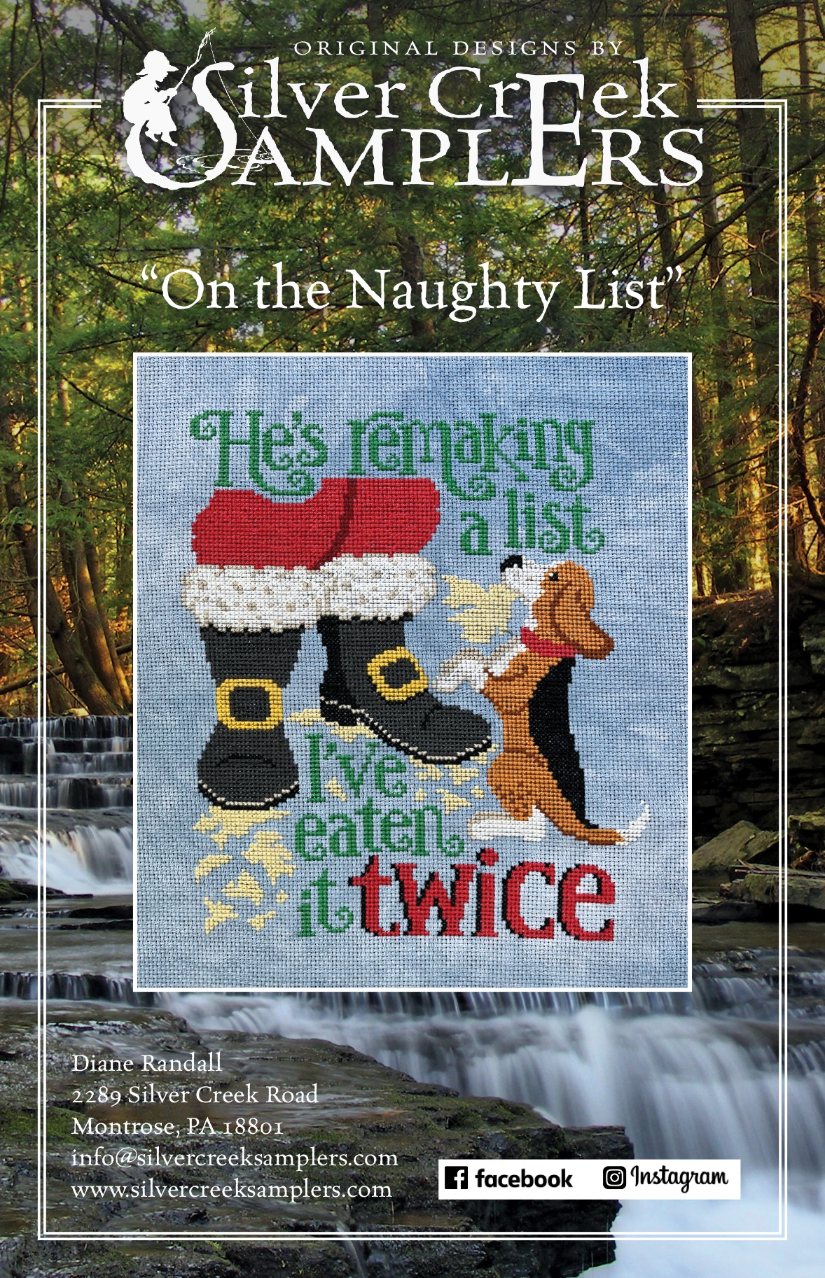 On the Naughty List - Christmas Cross Stitch Pattern