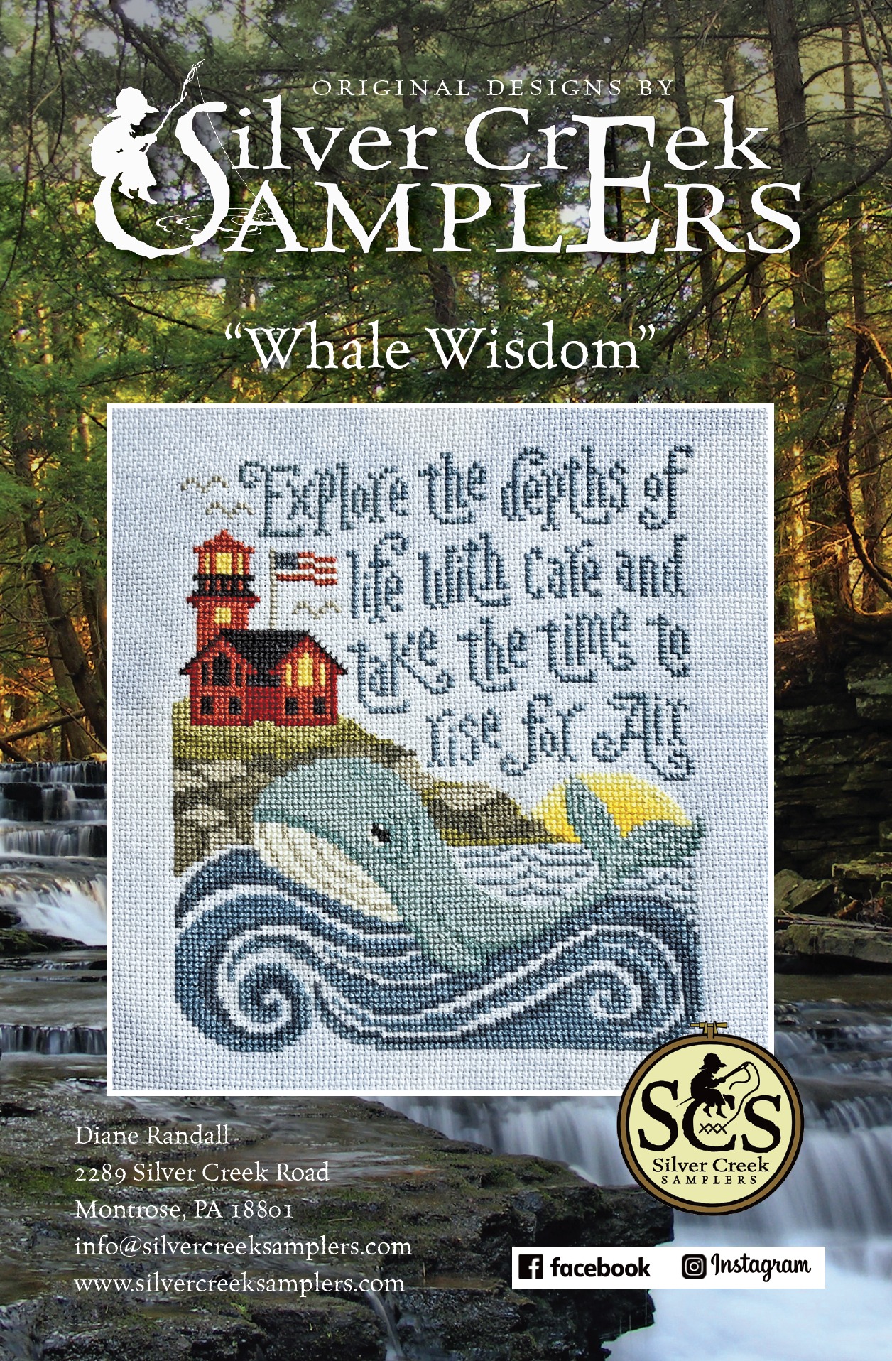 Whale Wisdom - Cross Stitch Pattern