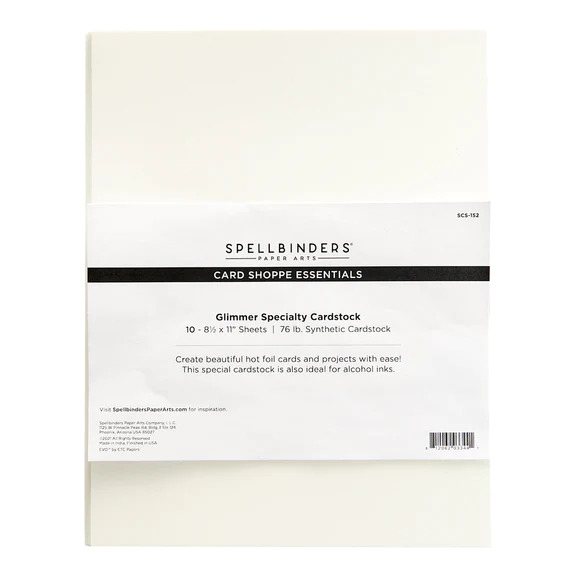 Glimmer Specialty Cardstock 8 1/2'' x 11" - Pack of 10