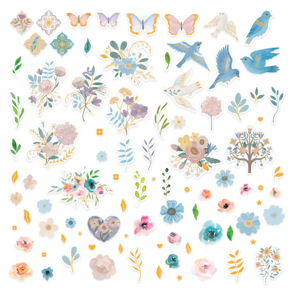 Floral Friendship Printed Die Cuts