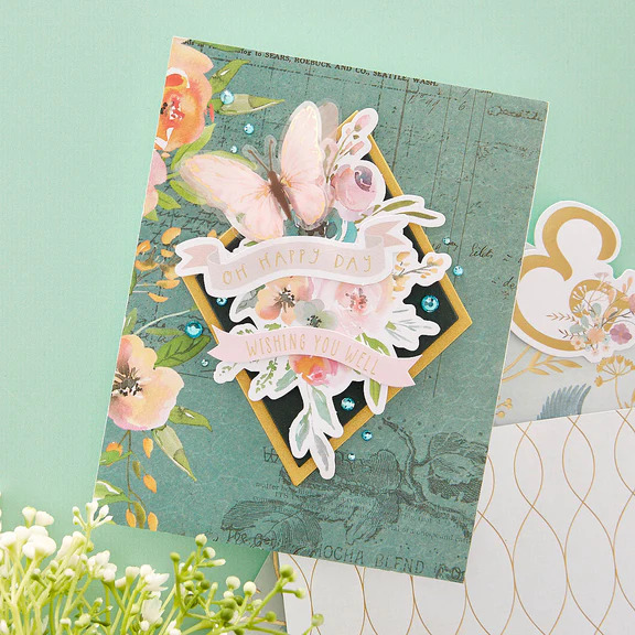 Floral Friendship Printed Die Cut Sentiments