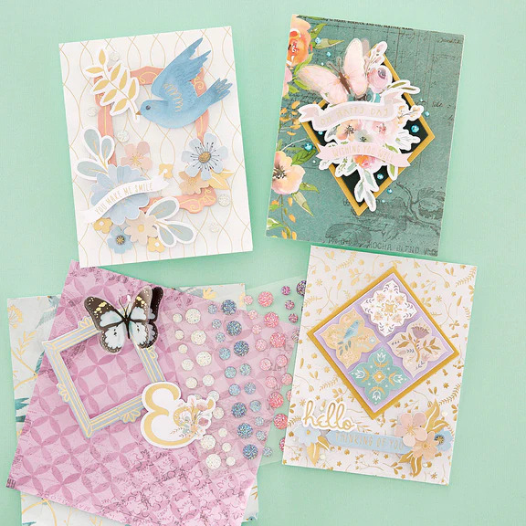 Floral Friendship Printed Die Cut Sentiments