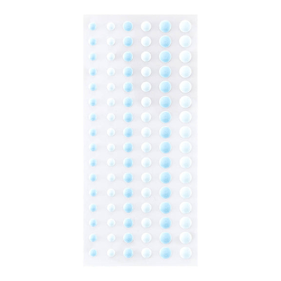 Dimensional Two Tone Blue Enamel Dots