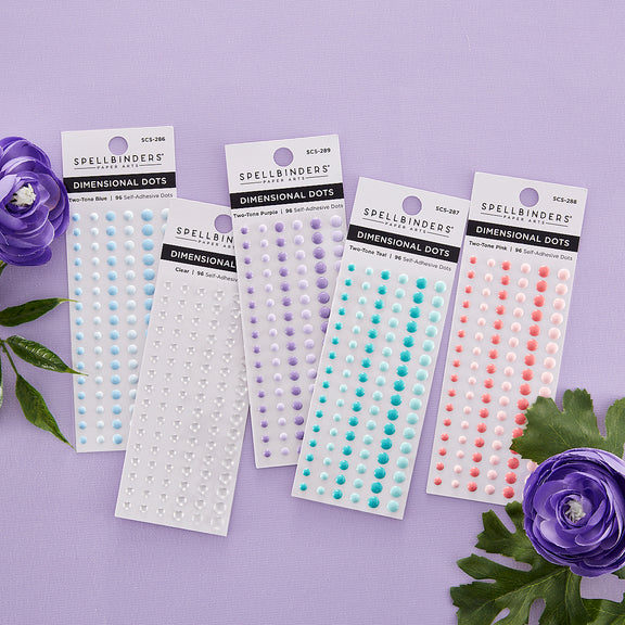 Dimensional Two Tone Blue Enamel Dots