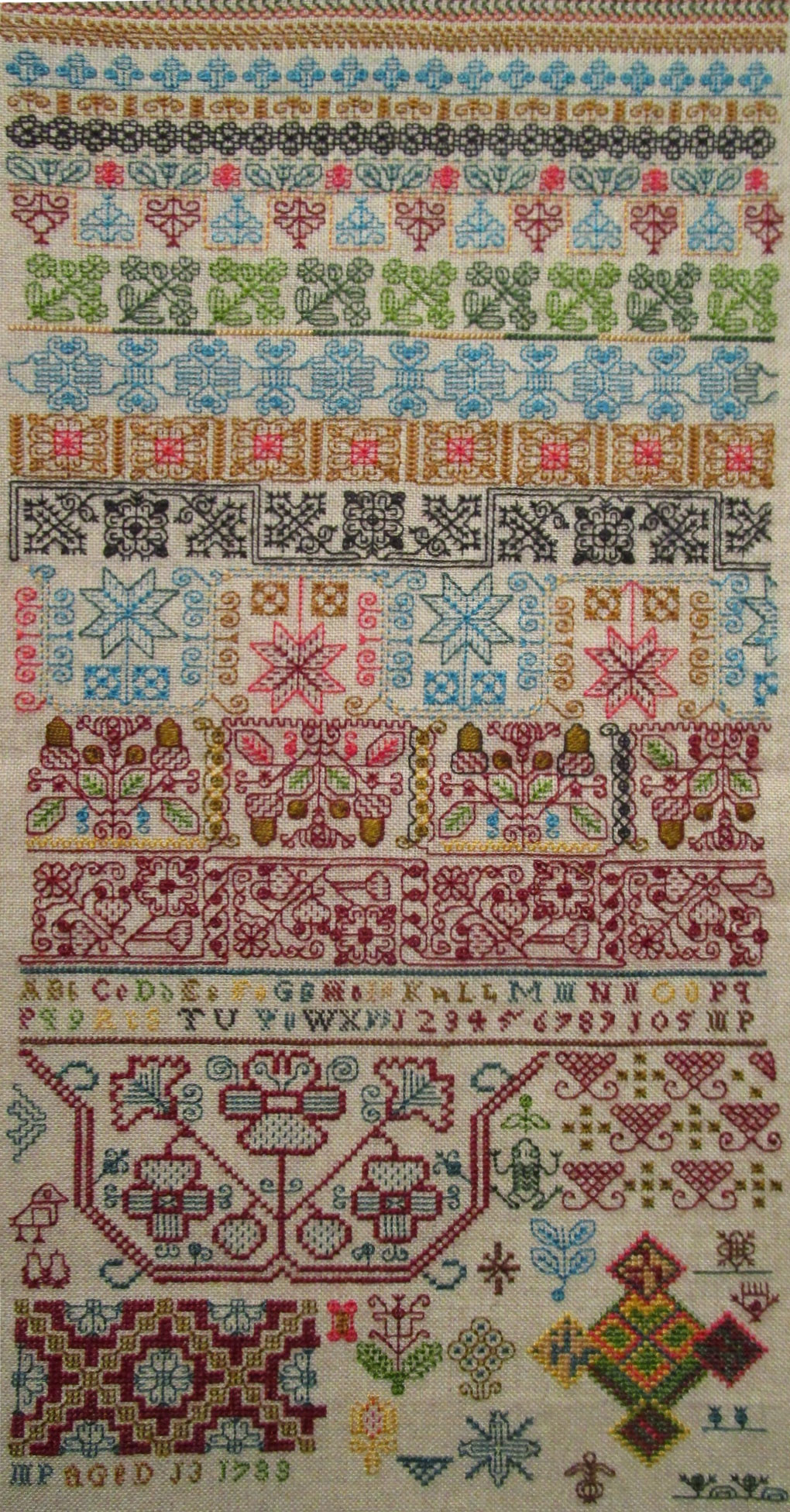 MP Dated 1733 - Cross Stitch Pattern