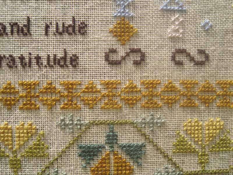 Elizabeth Hicks 1745 - Cross Stitch Pattern