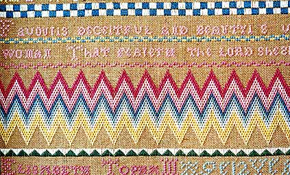 Elizabeth Topham 1727 - Cross Stitch Pattern