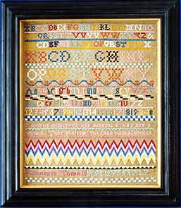 Elizabeth Topham 1727 - Cross Stitch Pattern