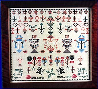Elizabeth Wisler 1845 - Cross Stitch Pattern