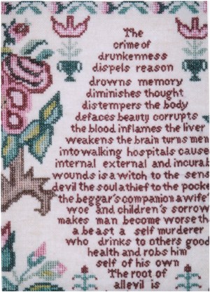 Drunkenness by Emma George 1842 - Cross Stitch Pattern