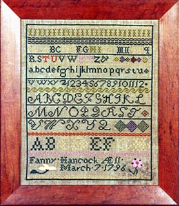 Fanny Hancock 1796 - Cross Stitch Pattern
