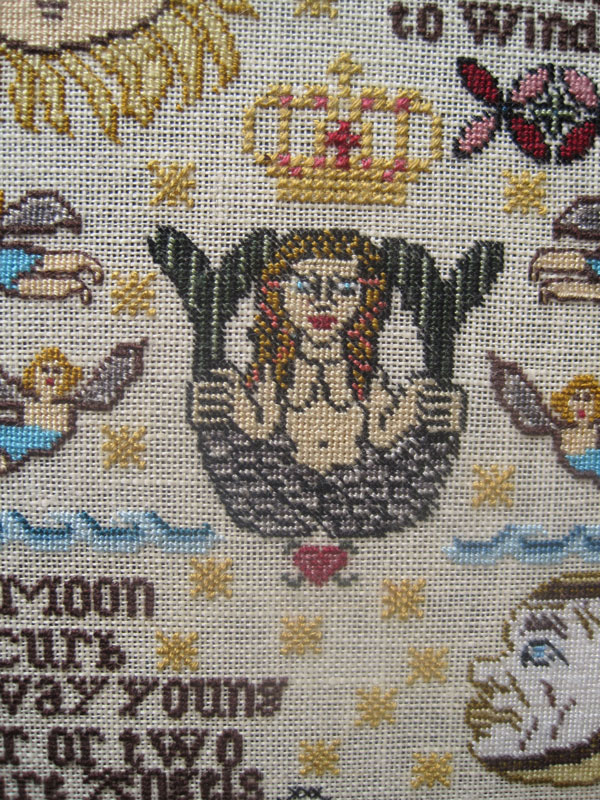 Four Angels Mourning Sampler - Cross Stitch Pattern