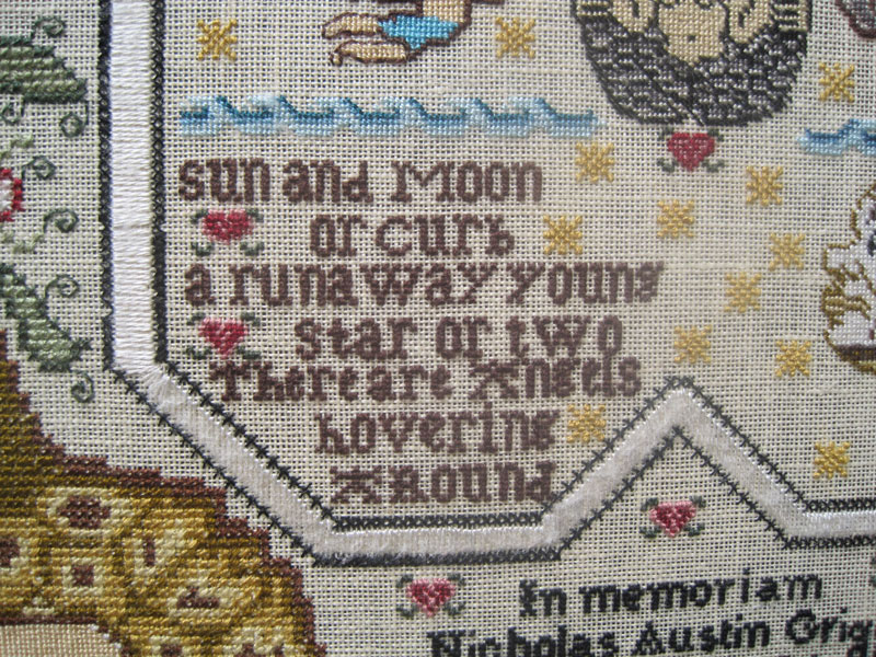 Four Angels Mourning Sampler - Cross Stitch Pattern