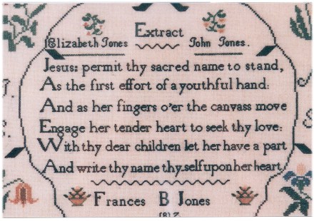 Frances B Jones 1817 - Cross Stitch Pattern