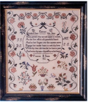 Frances B Jones 1817 - Cross Stitch Pattern