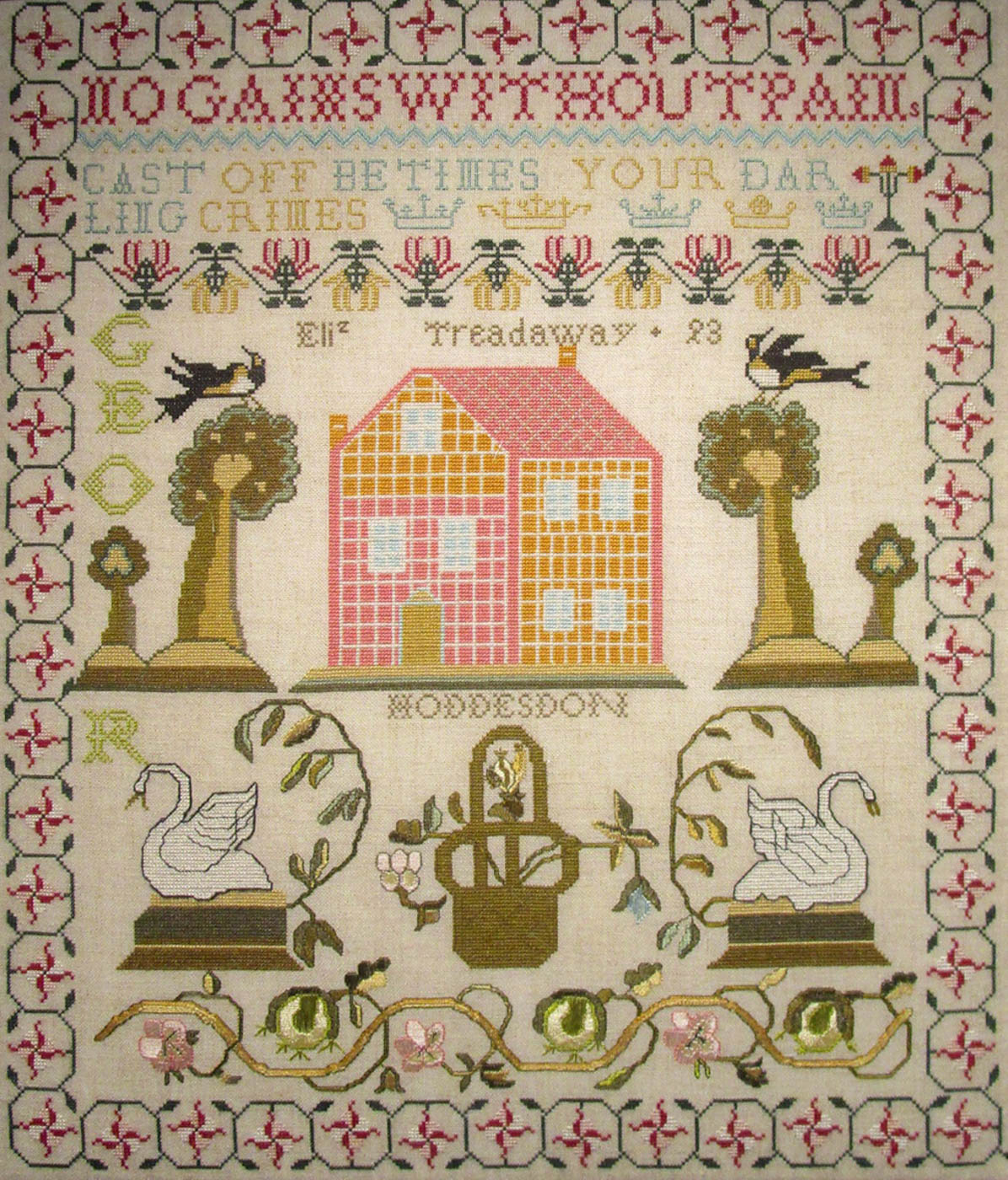 Elizabeth Treadaway 1793 - Cross Stitch Pattern